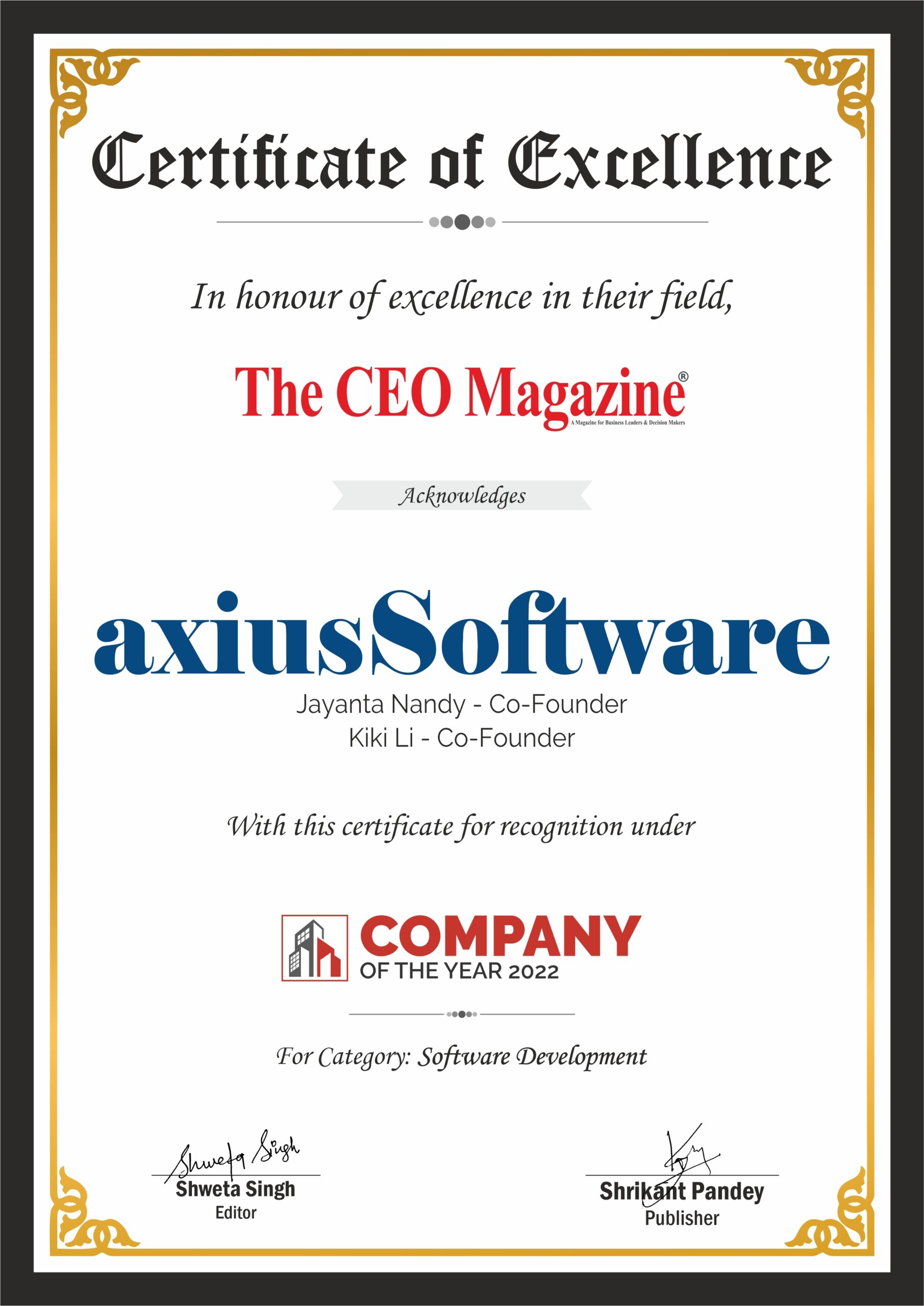 Company of the year 2022